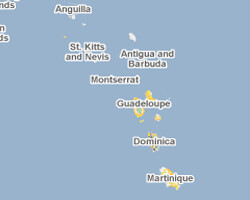 Ferienhäuser am meer Antillen