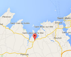 seaside map Beaussais-sur-Mer