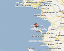 seaside map Noirmoutier island