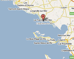 seaside map La Tranche-sur-Mer