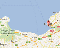 seaside map Le Havre
