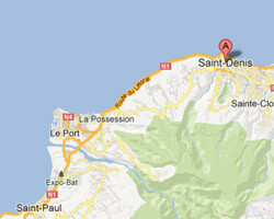 carte littoral Saint-Denis