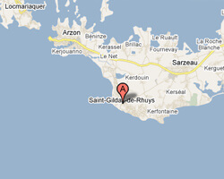 seaside map Saint-Gildas-de-Rhuys