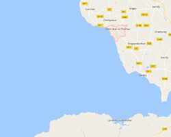 seaside map Saint-Jean-le-Thomas