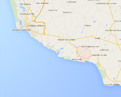 seaside map Saint-Vincent-sur-Jard