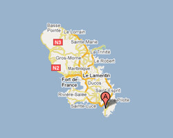 seaside map Sainte-Anne