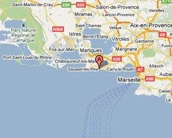 seaside map sausset_les_pins